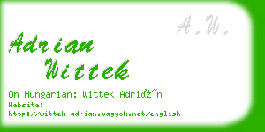 adrian wittek business card